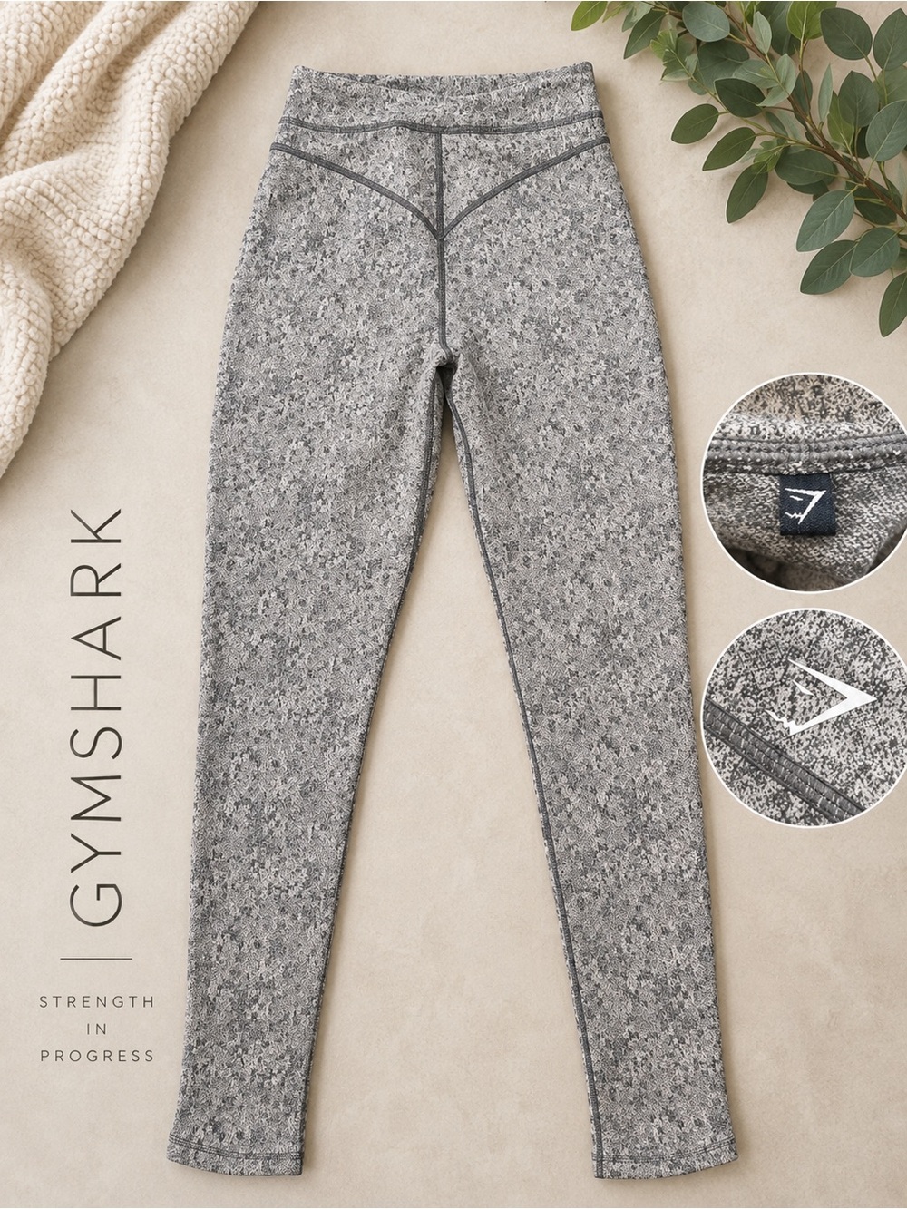 Gymshark Women's Heather Gray High-Rise Seamless Jeggings